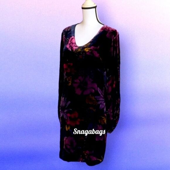 TRINA TURK NWT ECLAIR FLORAL PRINT VELOUR SILK DRESS MEDIUM - Picture 6 of 11